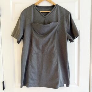 LALABU‎ Dad Shirt Heathered Gray Size 2X Men's